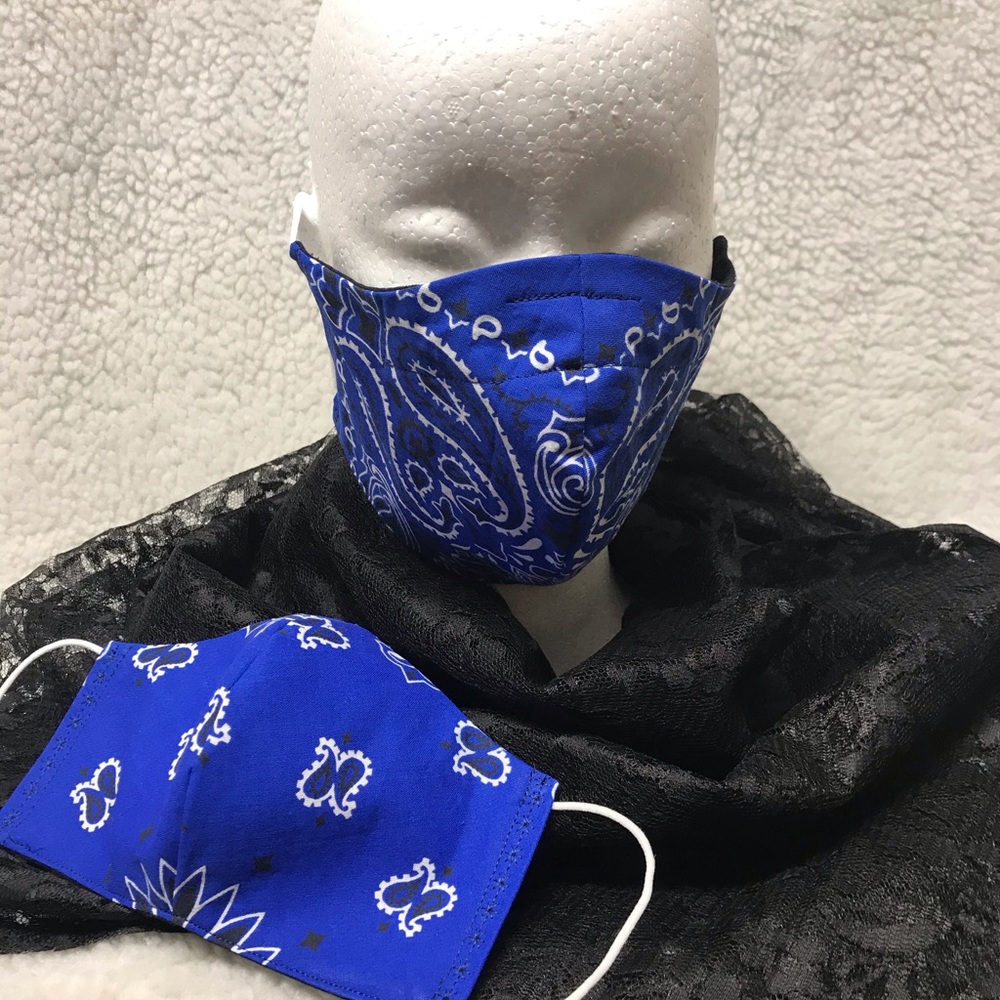 Father/Son Face Masks New-Reversible Homemade
